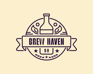 Beer Bottle Brewery logo design