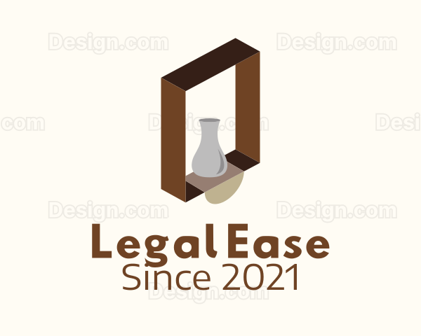 Wooden Shelf Design Logo