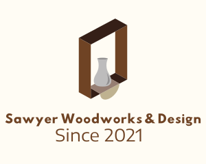 Wooden Shelf Design  logo design