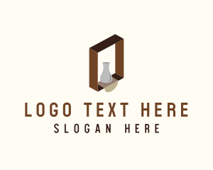 Wooden Shelf Design  logo