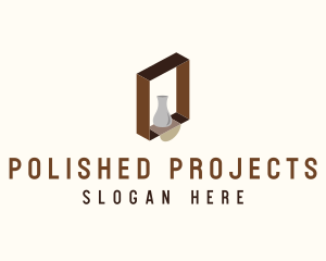Wooden Shelf Design  logo