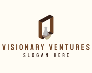 Wooden Shelf Design  logo