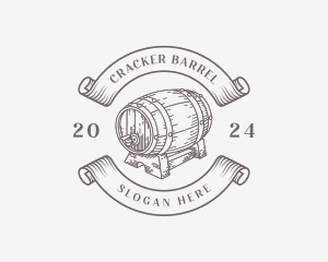 Vintage Wine Barrel logo design