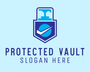 Hand Soap Protection Shield logo design