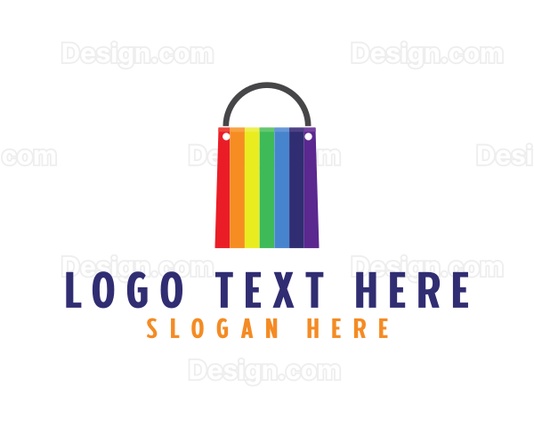 Rainbow Shopping Bag Logo