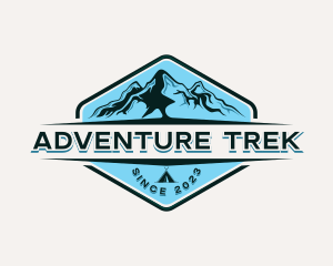 Mountain Camping Adventure logo design