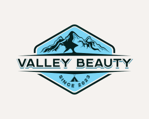 Mountain Camping Adventure logo design