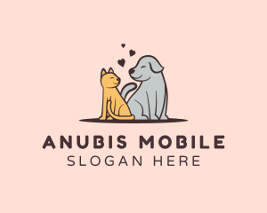 Dog Cat Grooming logo design