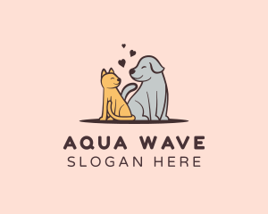 Dog Cat Grooming logo design