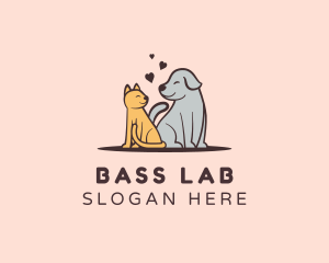 Dog Cat Grooming logo design