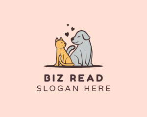 Dog Cat Grooming logo design