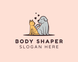 Dog Cat Grooming logo design