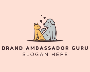 Dog Cat Grooming logo design