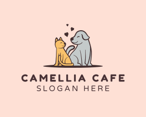 Dog Cat Grooming logo design