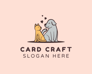 Dog Cat Grooming logo design