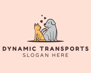 Dog Cat Grooming logo design