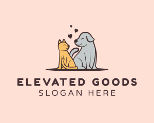 Dog Cat Grooming logo design