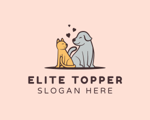 Dog Cat Grooming logo design