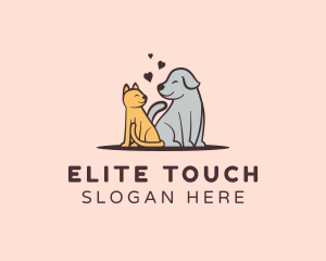 Dog Cat Grooming logo design