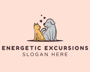 Dog Cat Grooming logo design