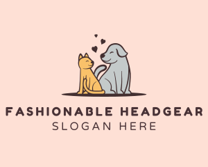 Dog Cat Grooming logo design