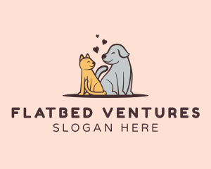 Dog Cat Grooming logo design