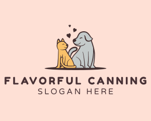 Dog Cat Grooming logo design