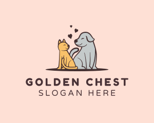 Dog Cat Grooming logo design