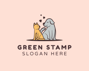 Dog Cat Grooming logo design