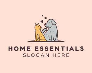 Dog Cat Grooming logo design