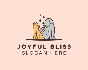 Dog Cat Grooming logo design