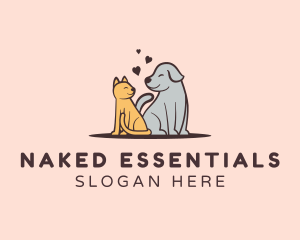 Dog Cat Grooming logo design