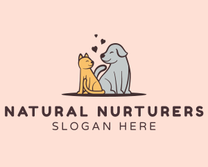 Dog Cat Grooming logo design