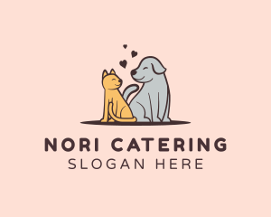 Dog Cat Grooming logo design