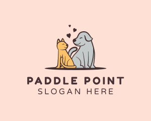 Dog Cat Grooming logo design