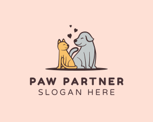 Dog Cat Grooming logo design