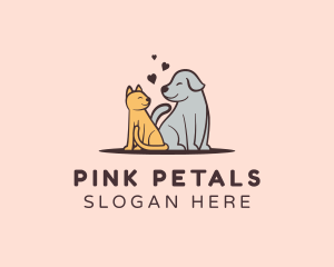 Dog Cat Grooming logo design