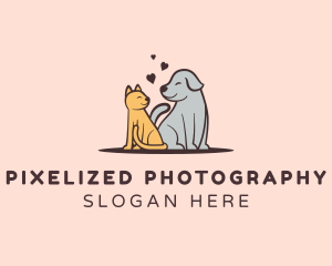 Dog Cat Grooming logo design