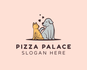 Dog Cat Grooming logo design