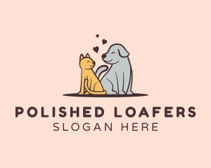 Dog Cat Grooming logo design