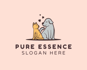 Dog Cat Grooming logo design