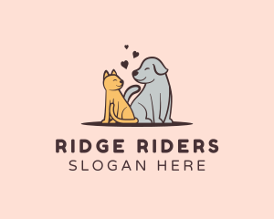 Dog Cat Grooming logo design