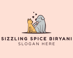 Dog Cat Grooming logo design