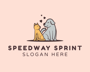 Dog Cat Grooming logo design