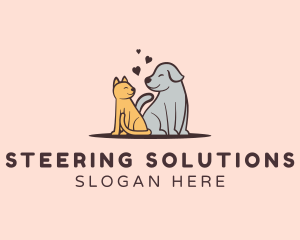 Dog Cat Grooming logo design