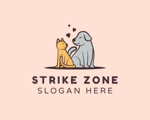 Dog Cat Grooming logo design