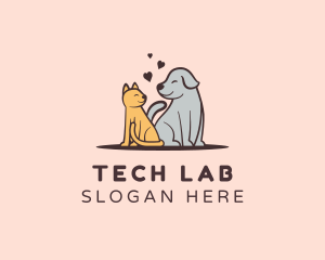 Dog Cat Grooming logo design