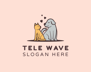 Dog Cat Grooming logo design