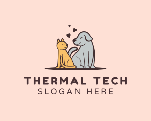 Dog Cat Grooming logo design