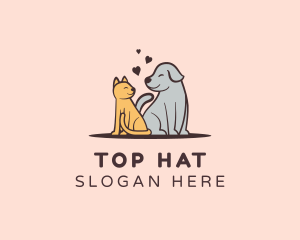 Dog Cat Grooming logo design